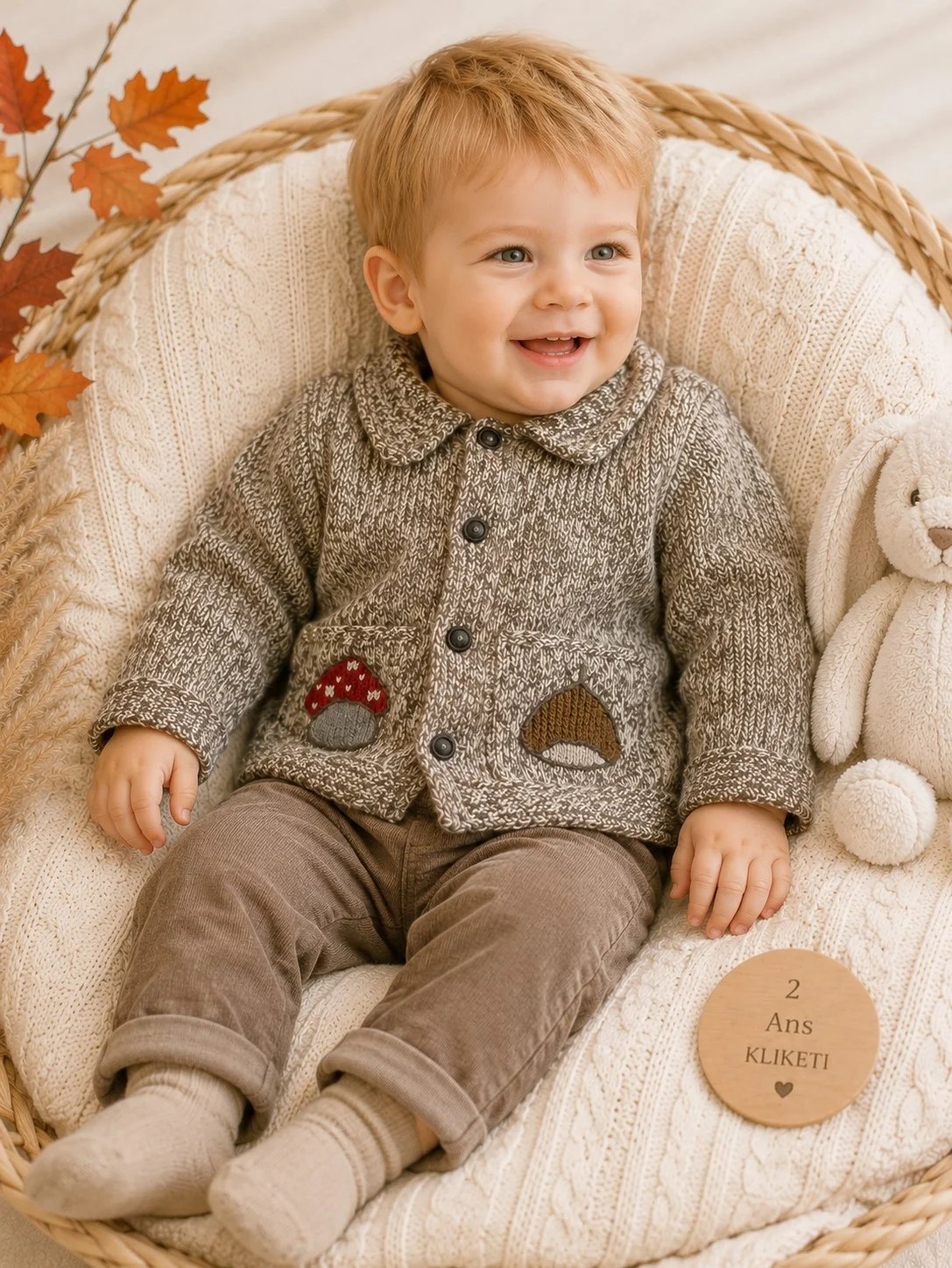 Veste chiné marron