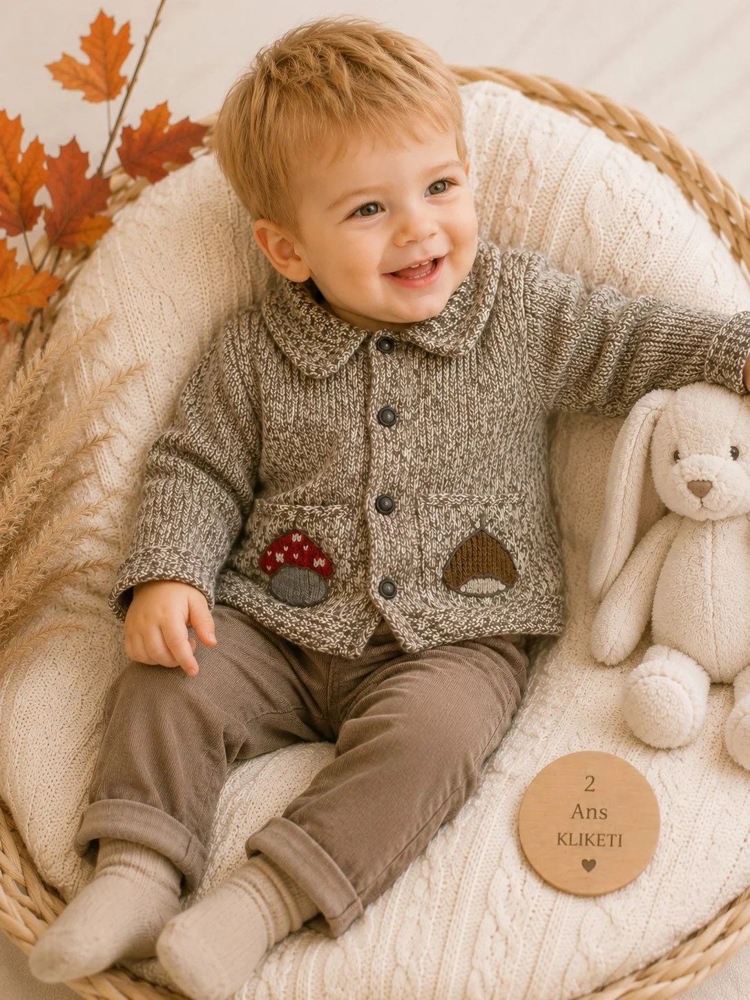 Veste chiné marron