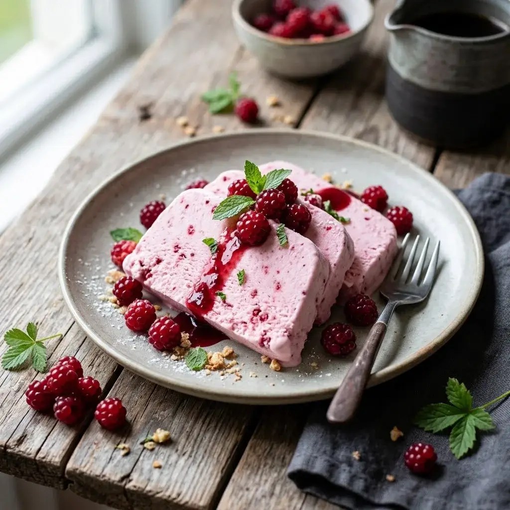 Åkerbærparfait