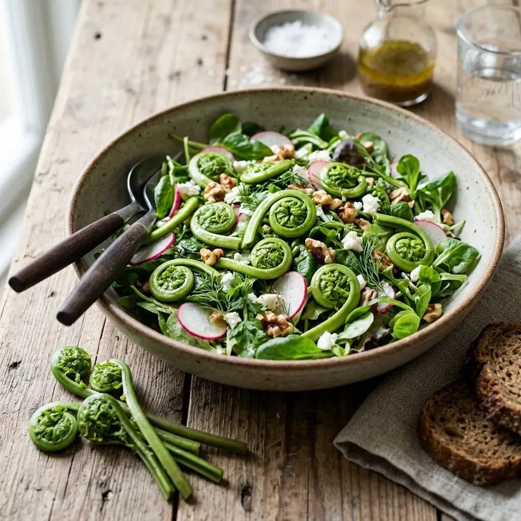 Strudsevingebregnesalat