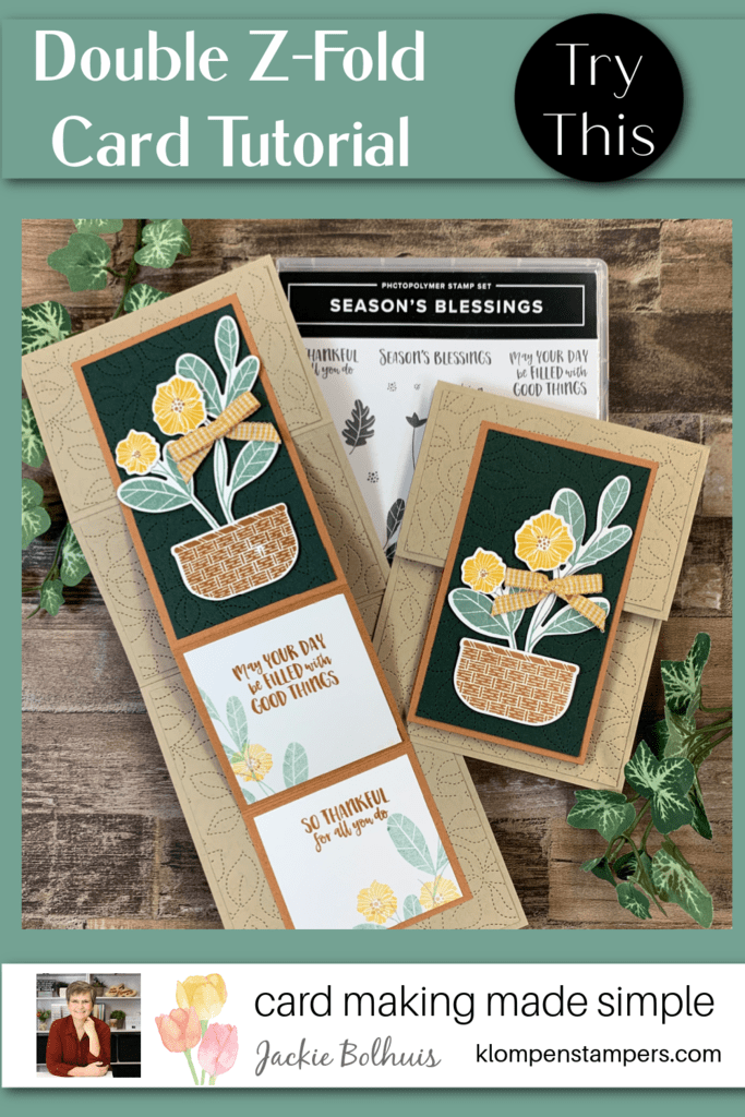 A Double ZFold Card Tutorial That Makes A Super Fun Card