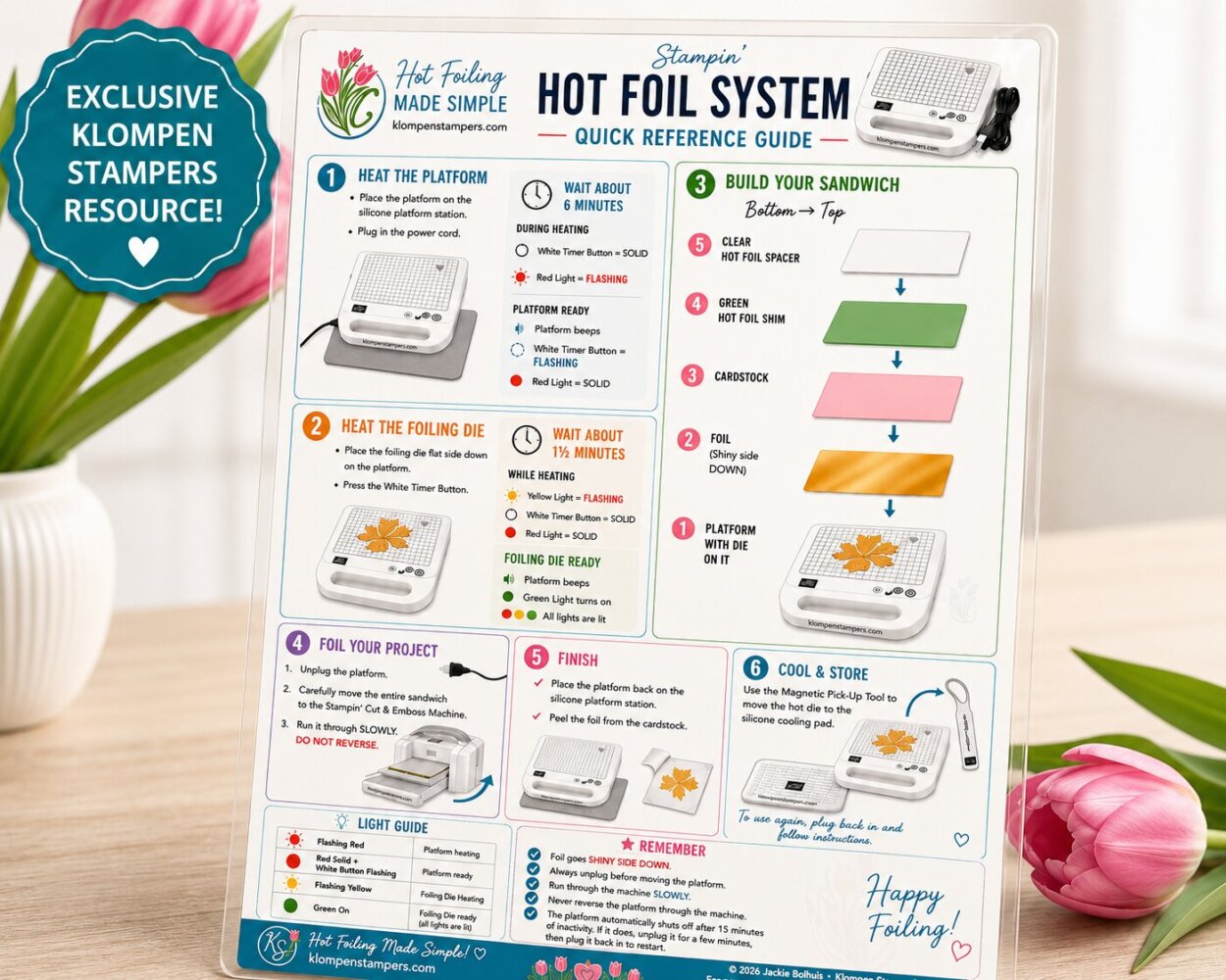 Hot Foiling Made Simple - Klompen Stampers