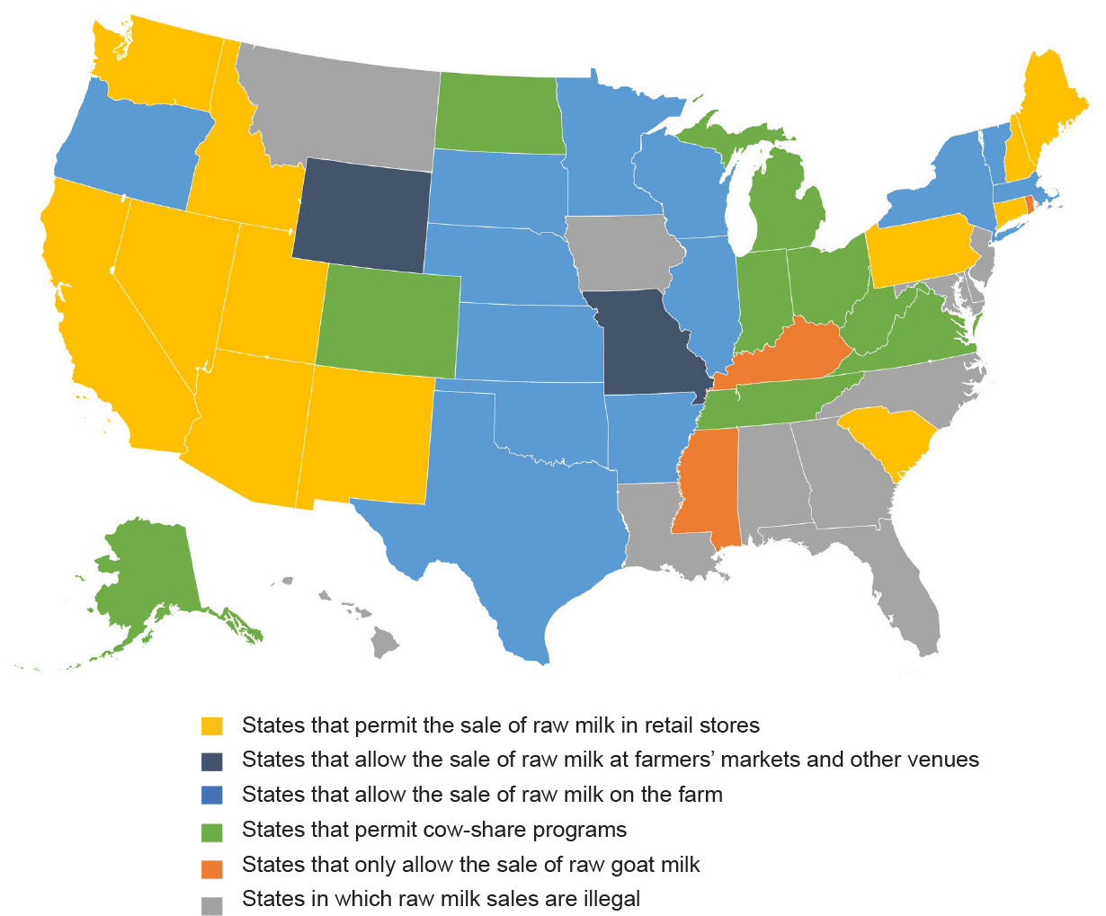 Raw Milk KLRD Raw Milk Map 1 