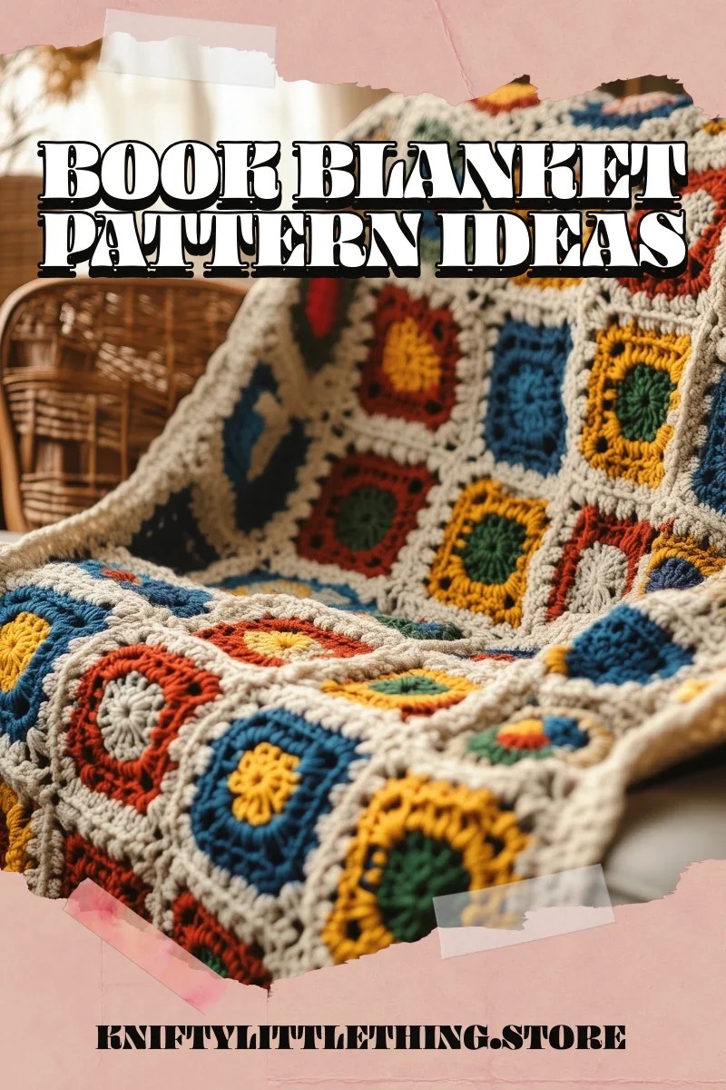 crochet book blanket granny squares