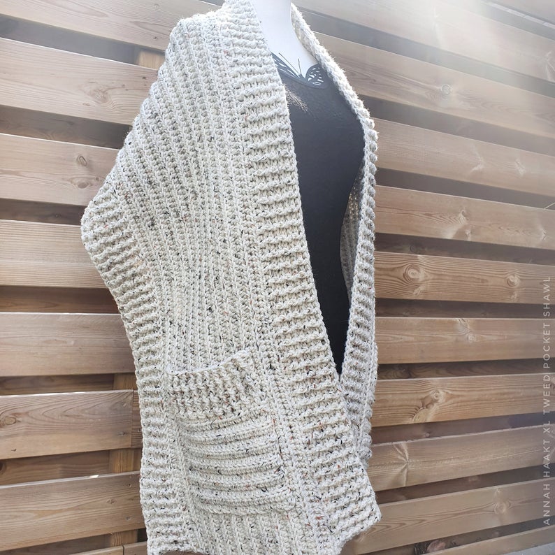 I just loved the stitch combination used for the woodland hooded scarf, so i decided to use the same stitch combination on this easy pocket shawl.both the ribbing and the moss … Designer Spotlight The Best Knit Crochet Pocket Shawl Patterns Knithacker