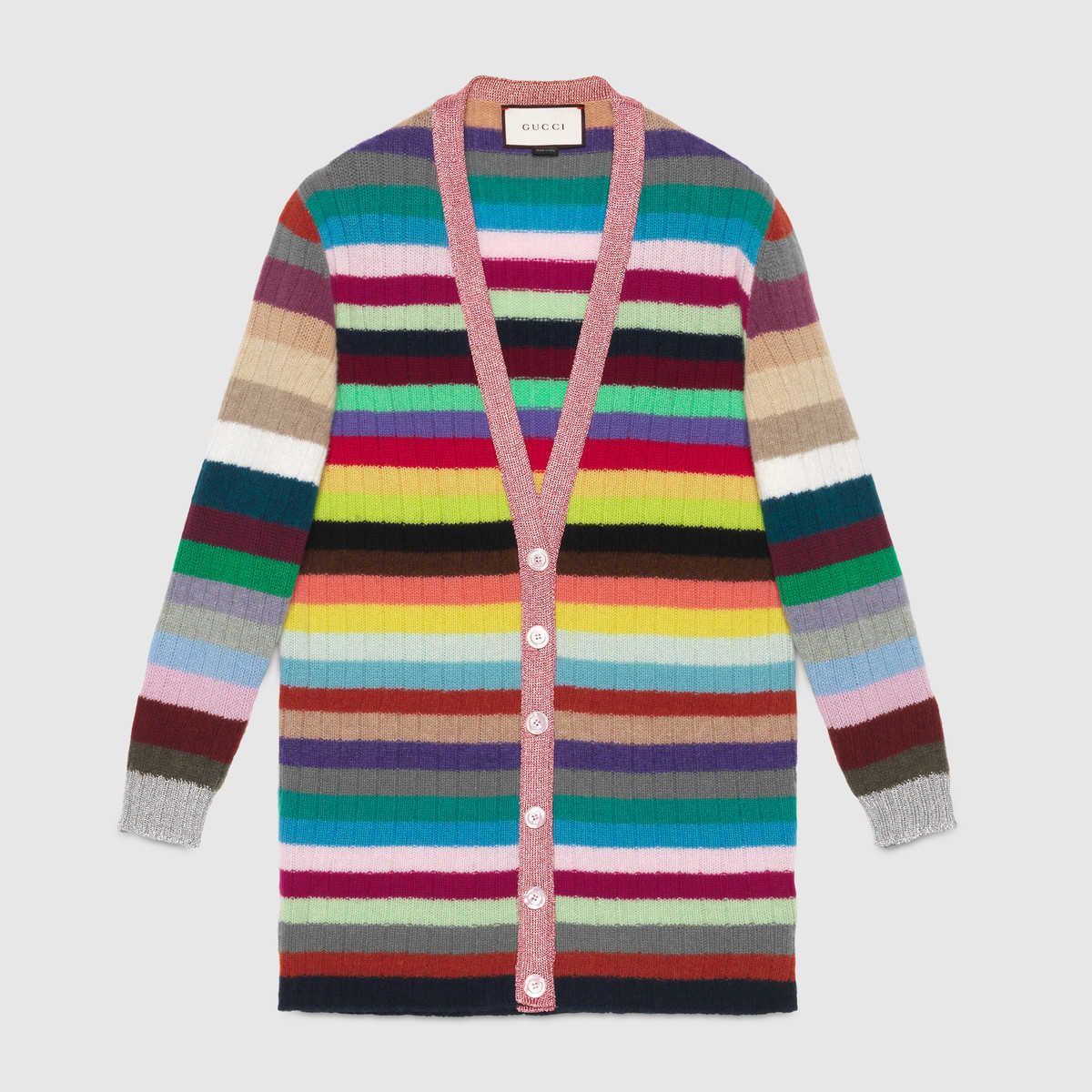 Gucci Oversize Striped Cashmere Knitted cardigan
