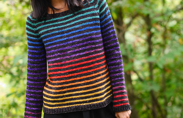 Rainbow Trail by Christina Ghirlanda. Photo copyright Minimi Knit Designs.
