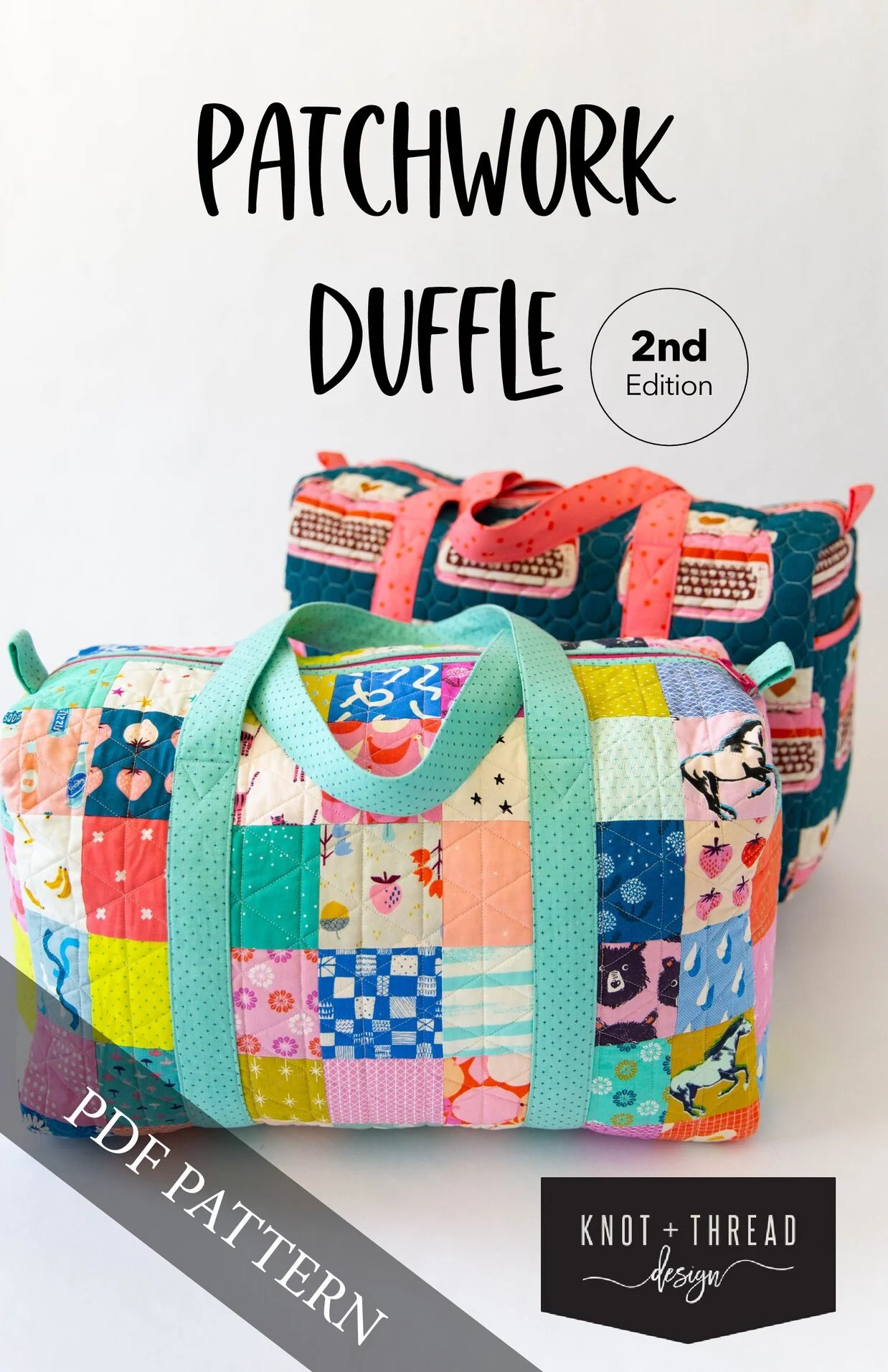 Patchwork Duffle 2nd Edition Pdf Pattern Knot And Thread Design - Premium Gradient Illustration Gallery - 8K