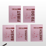 K-Notes Essential Bundle | Complete 5-Piece Productivity Notebook Set (PINK)