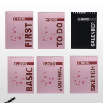 K-Notes Master Bundle | Complete 6-Piece Time Management Notebook Set (PINK)