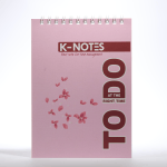 K-Notes TO DO | Daily Task Planner & Time Audit Notebook (PINK)