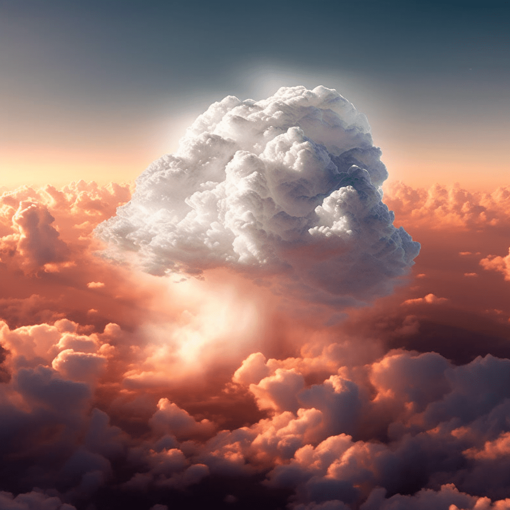 A picture of the silver lining behind clouds