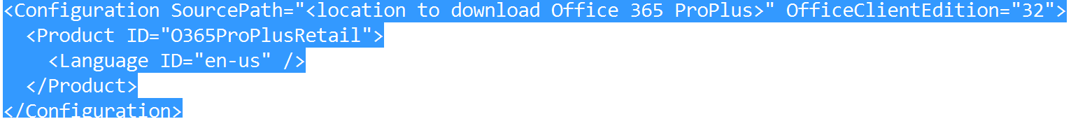 ODT_ConfigurationFile example