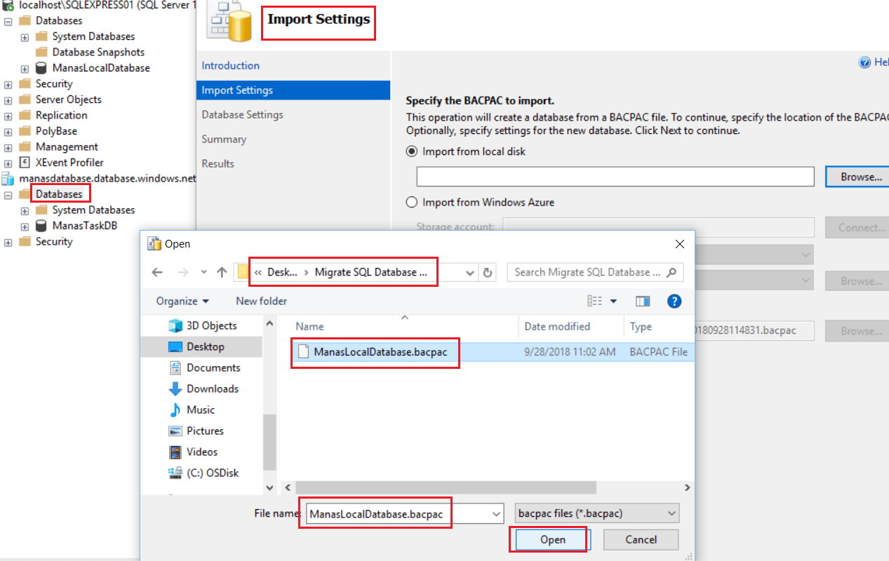  Azure -Import Local Database To Azure_2