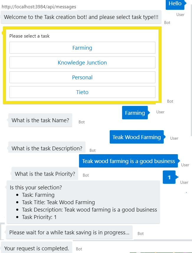 Azure - Testig our Azure Bot