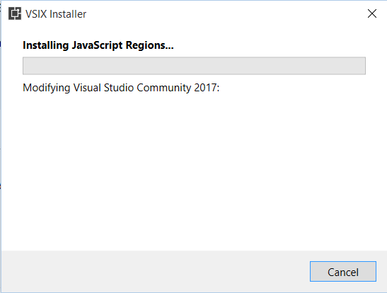 Figure 4_ VSIX Installer - Installing JavaScript Regions