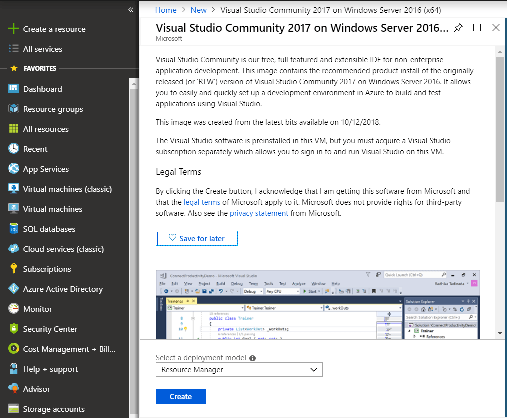 Create New Developer Environment