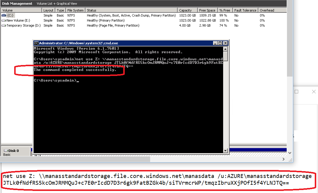 connect to shared storage