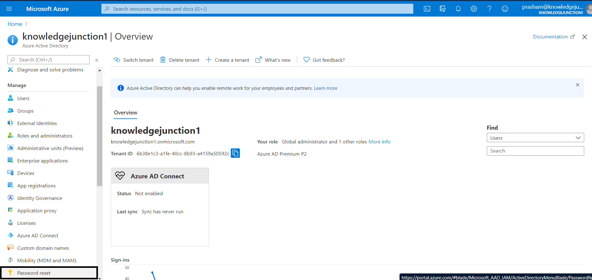 Azure AD - Self - Service Password Reset