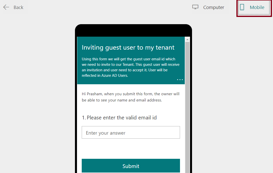Microsoft Forms