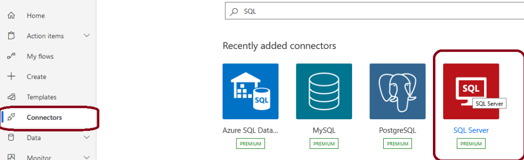 Power Automate - SQL Server connector Power Automate - SQL Server connector