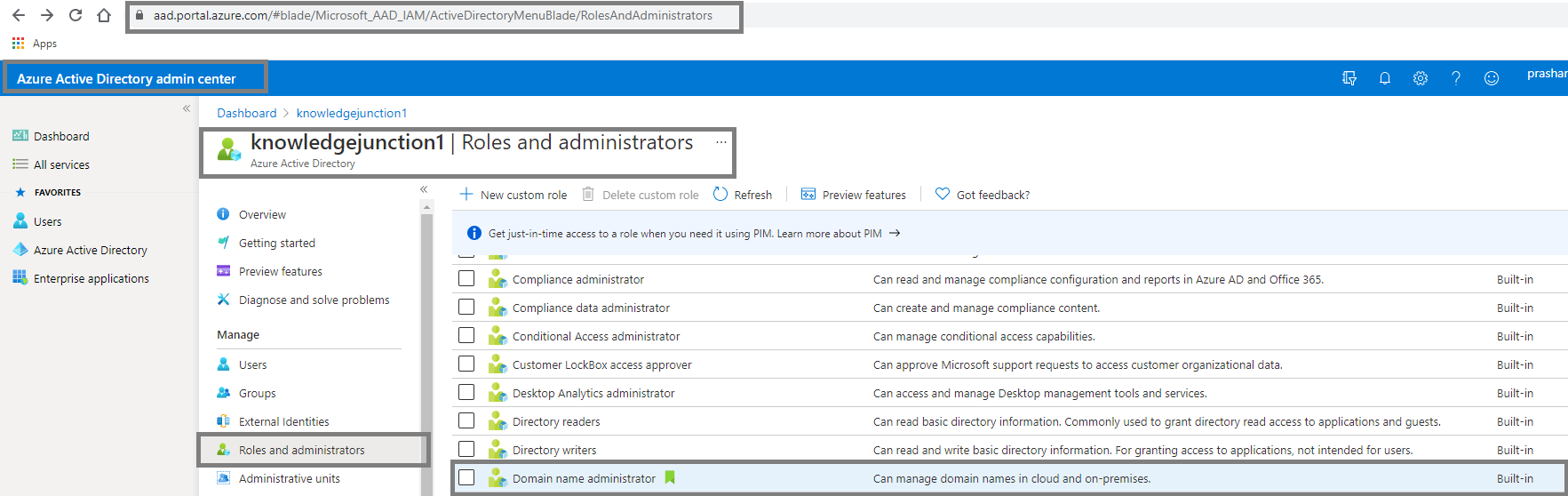 Azure AD New Azure AD builtin roles introduced Authentication