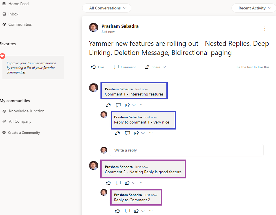 Microsoft 365 - Yammer : New Features