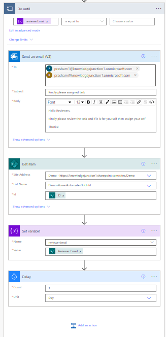 Power Automate - Do until condition control