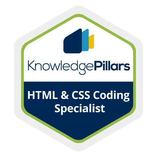 HTML & CSS Coding Specialist Certification by Knowledge Pillars