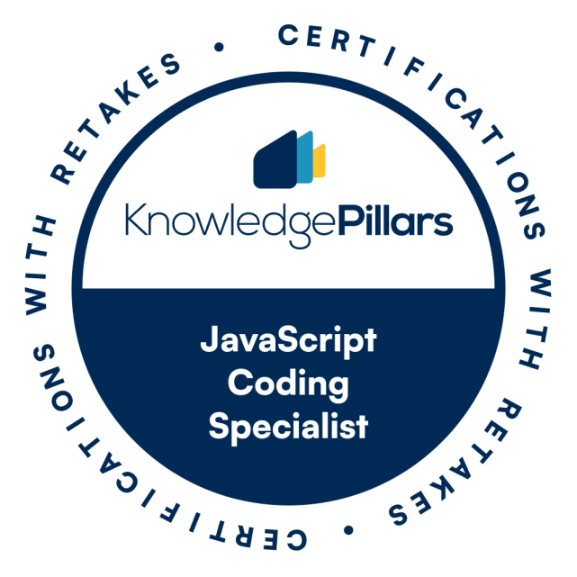 JavaScript Coding Specialist Certification Voucher with Retake (JSCS)