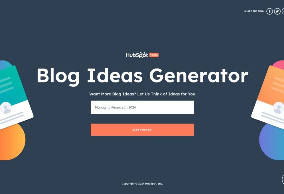 Blog Topic Generator - Best Colorful Designs in 4K