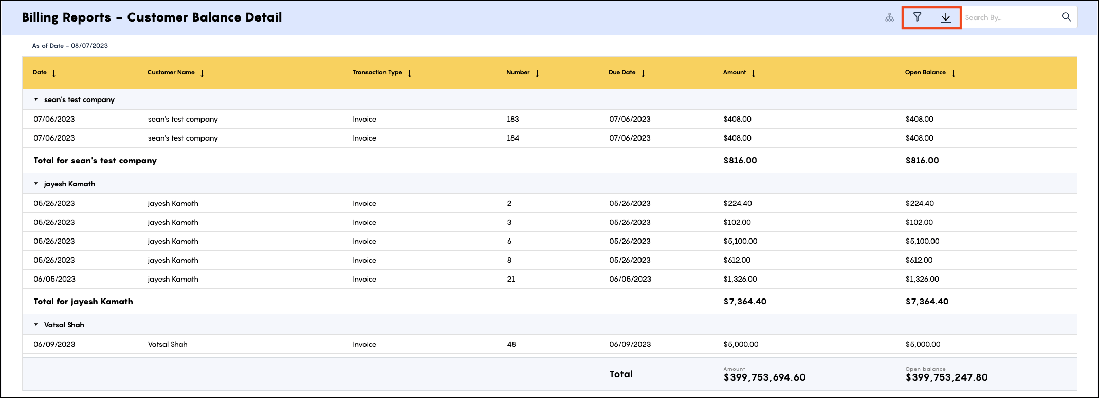 Customer Balance Summary Report - Ultra HD Dark Texture - High Resolution