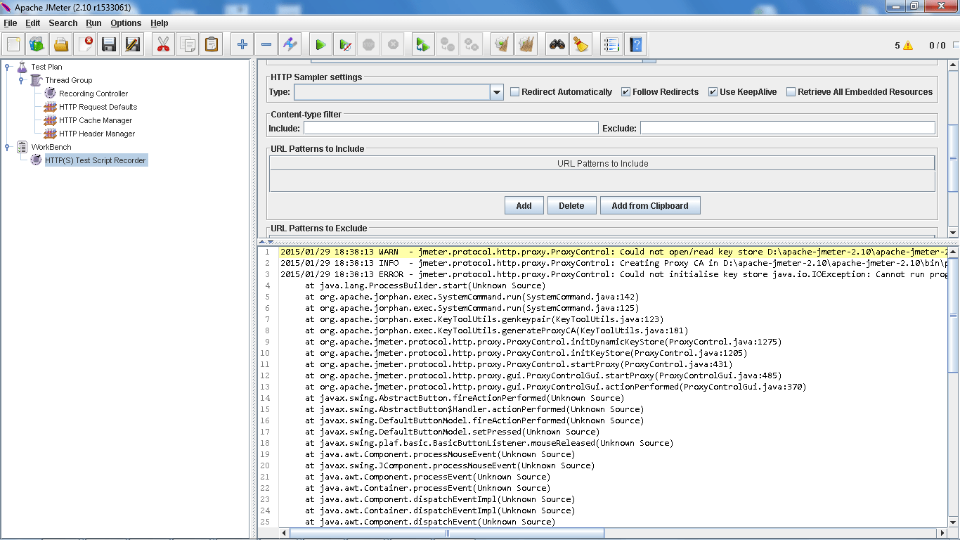 Jmeter Error In Recording Knowledgeworldforyou