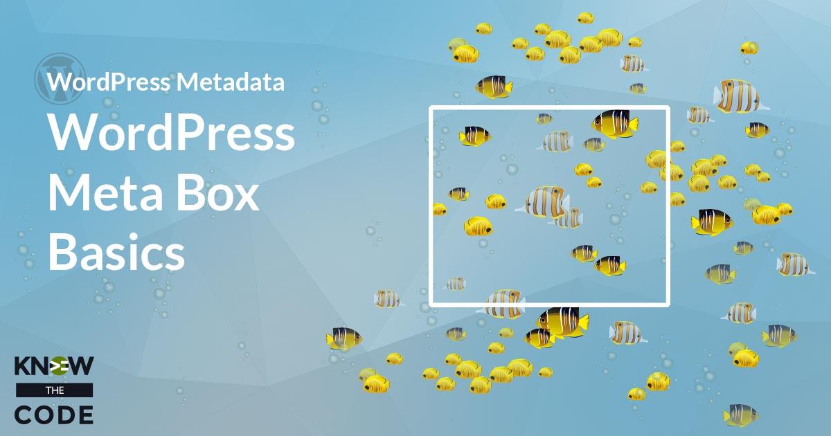 It's an interface to interact with metadata. WordPress Meta Box Basics | Know the Code