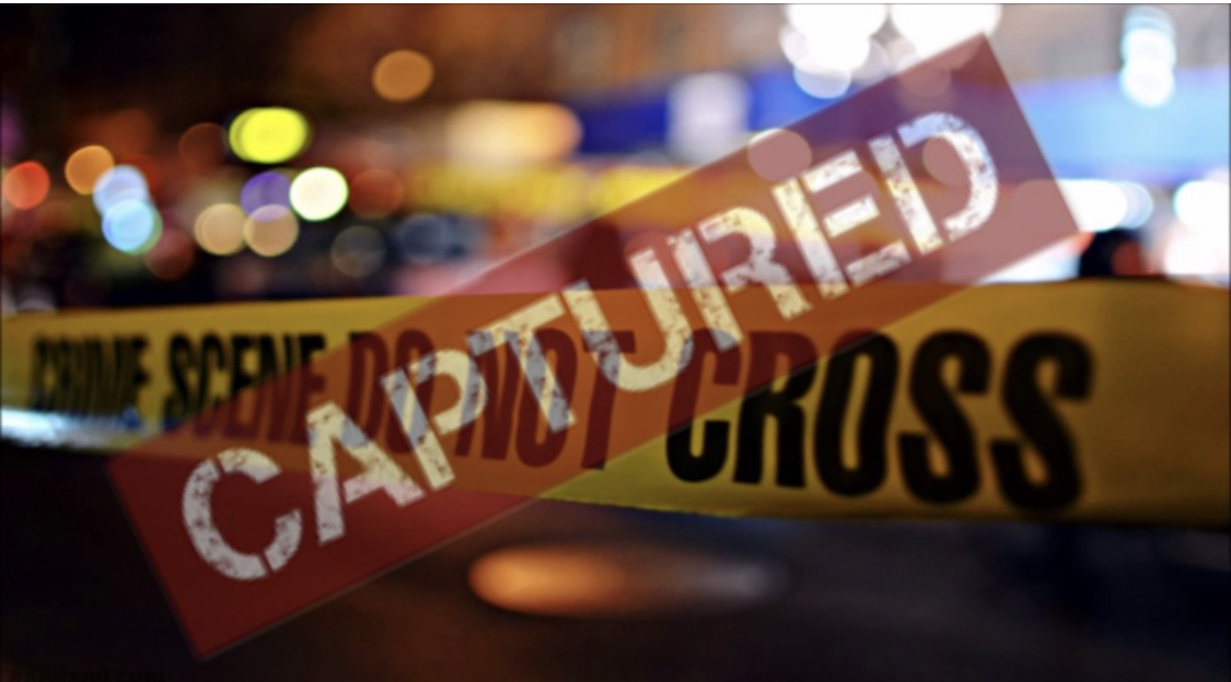 Caustion tape with "Captured" stamp