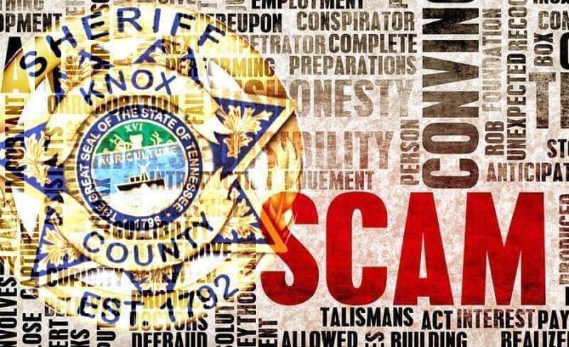 "SCAM" over KCSO badge
