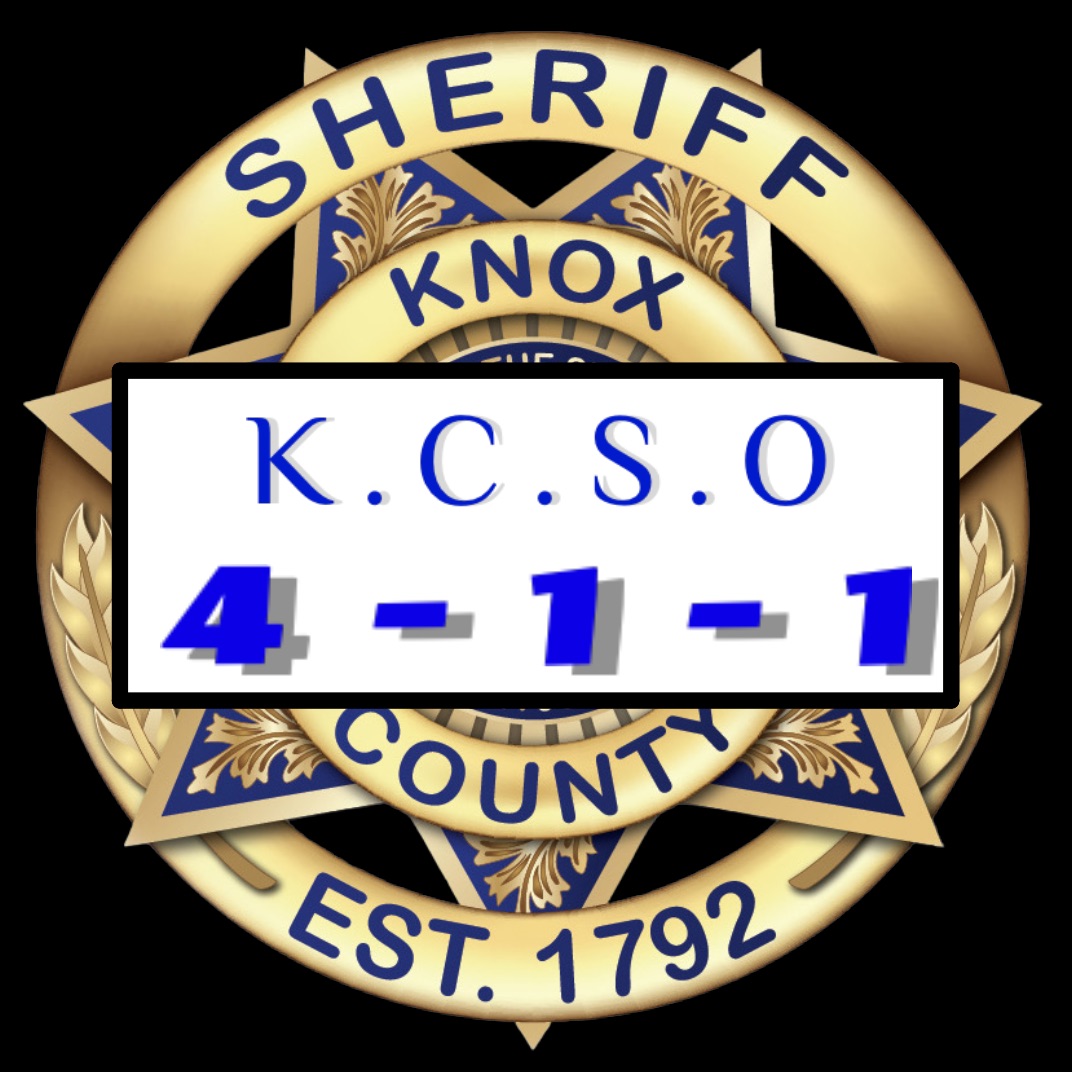 Sheriff Badge with "KCSO 4-1-1" in white box