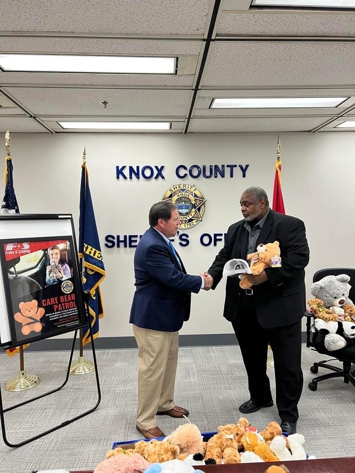 Sheriff shaking hands