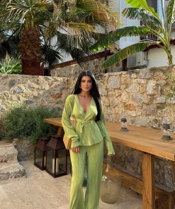 Zeleni Komplet sa Pantalonama