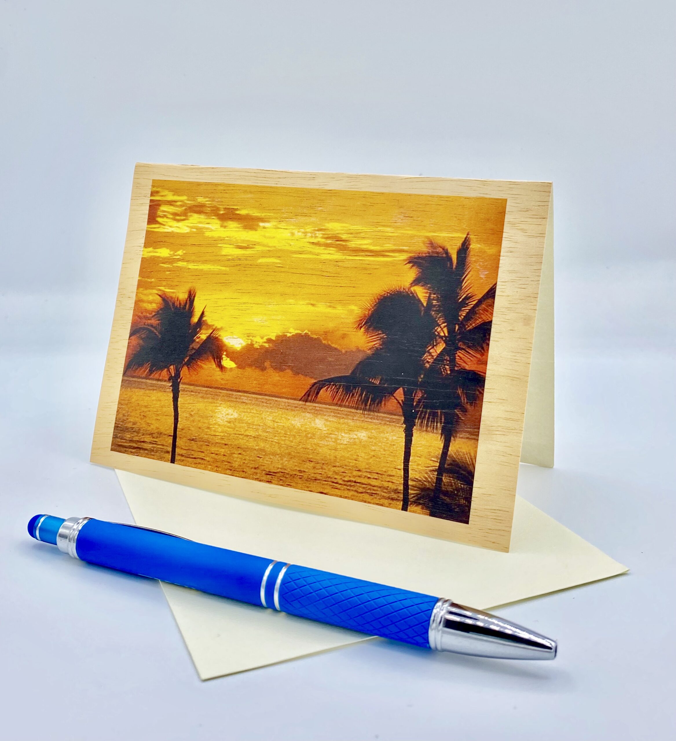 Maui Warm Rays Folded Note Card Koa Kards