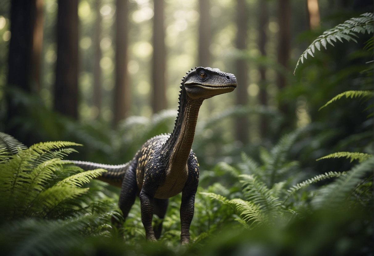 Lufengosaurus Dinosaur Dictionary - Gradient Pattern Collection - 4K Quality