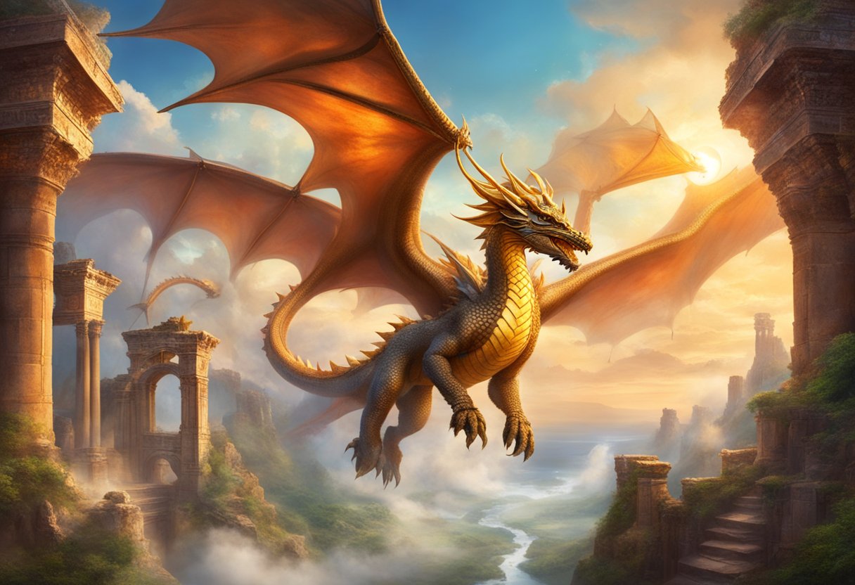 Powerful Mythical Creatures Unveiling Legends And Lore Mythical - Stunning Gradient Image - Desktop