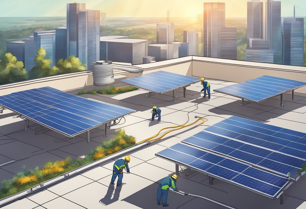5 Expert Tips On Commercial Solar Panel Installation - Dark Pattern Collection - 8K Quality