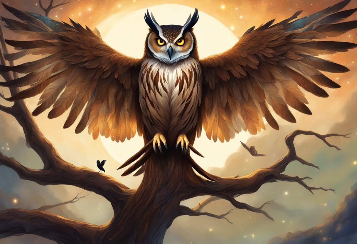 Strix Mythical Creature Mythical Encyclopedia - Space Image Collection - Full HD Quality