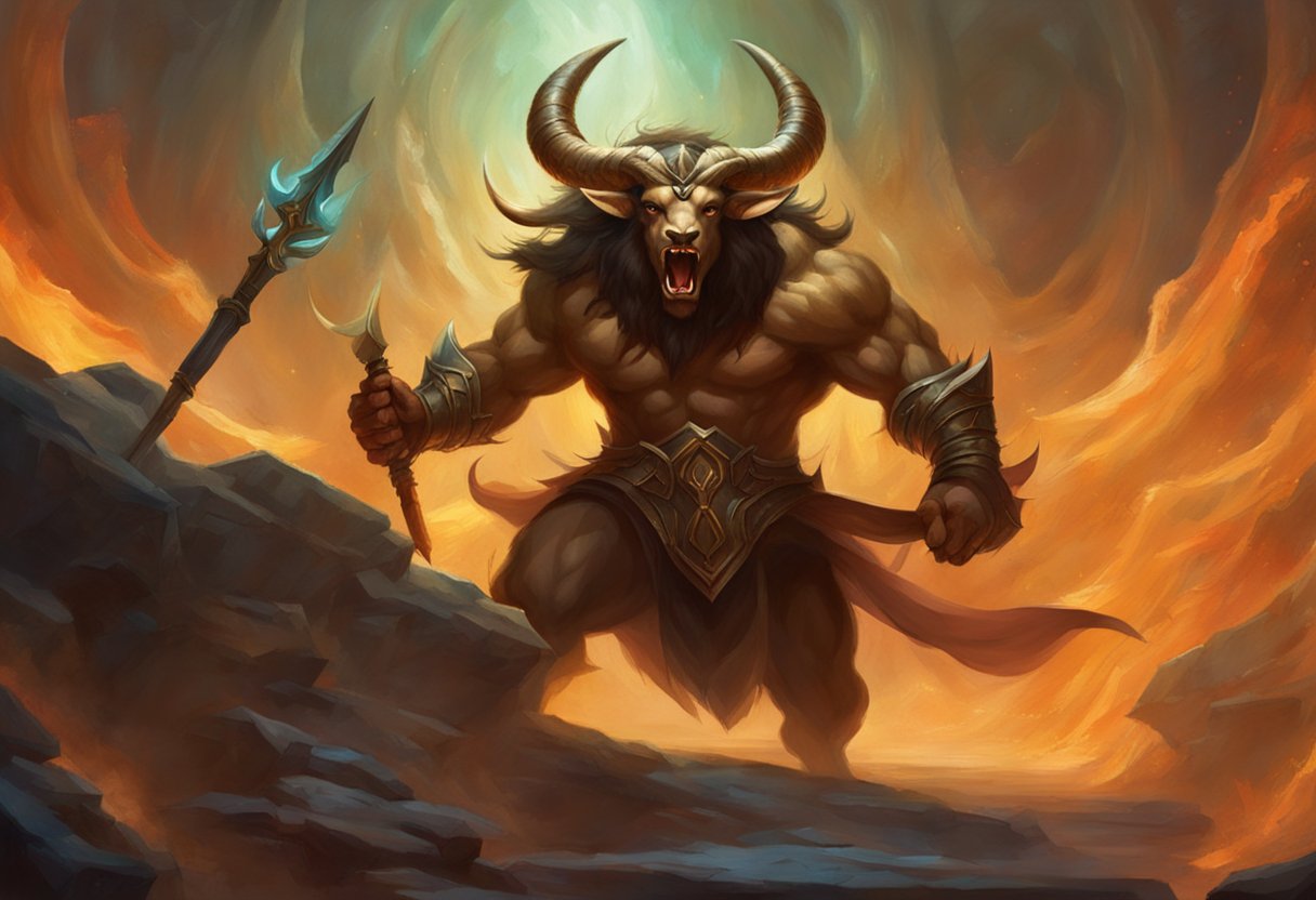 Minotaur Mythical Creatures Mythical Encyclopedia - Minimal Picture Collection - Retina Quality