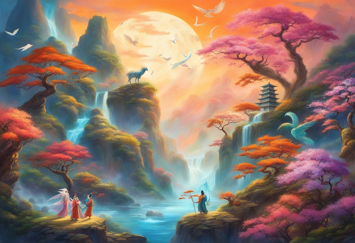 Japanese Gods Mythical Encyclopedia - Nature Picture Collection - High Resolution Quality