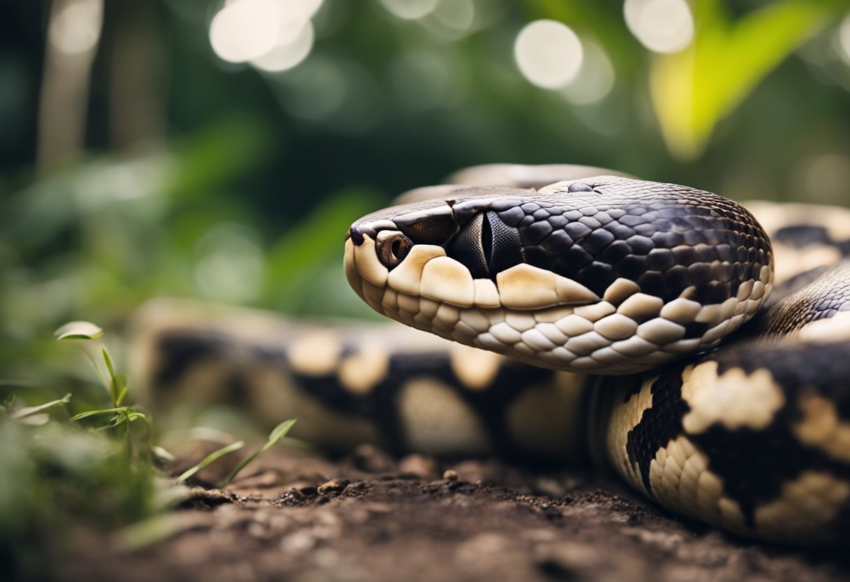 Ball Python Has Strange Face Scales R Ballpython - Retina Colorful Illustrations for Desktop