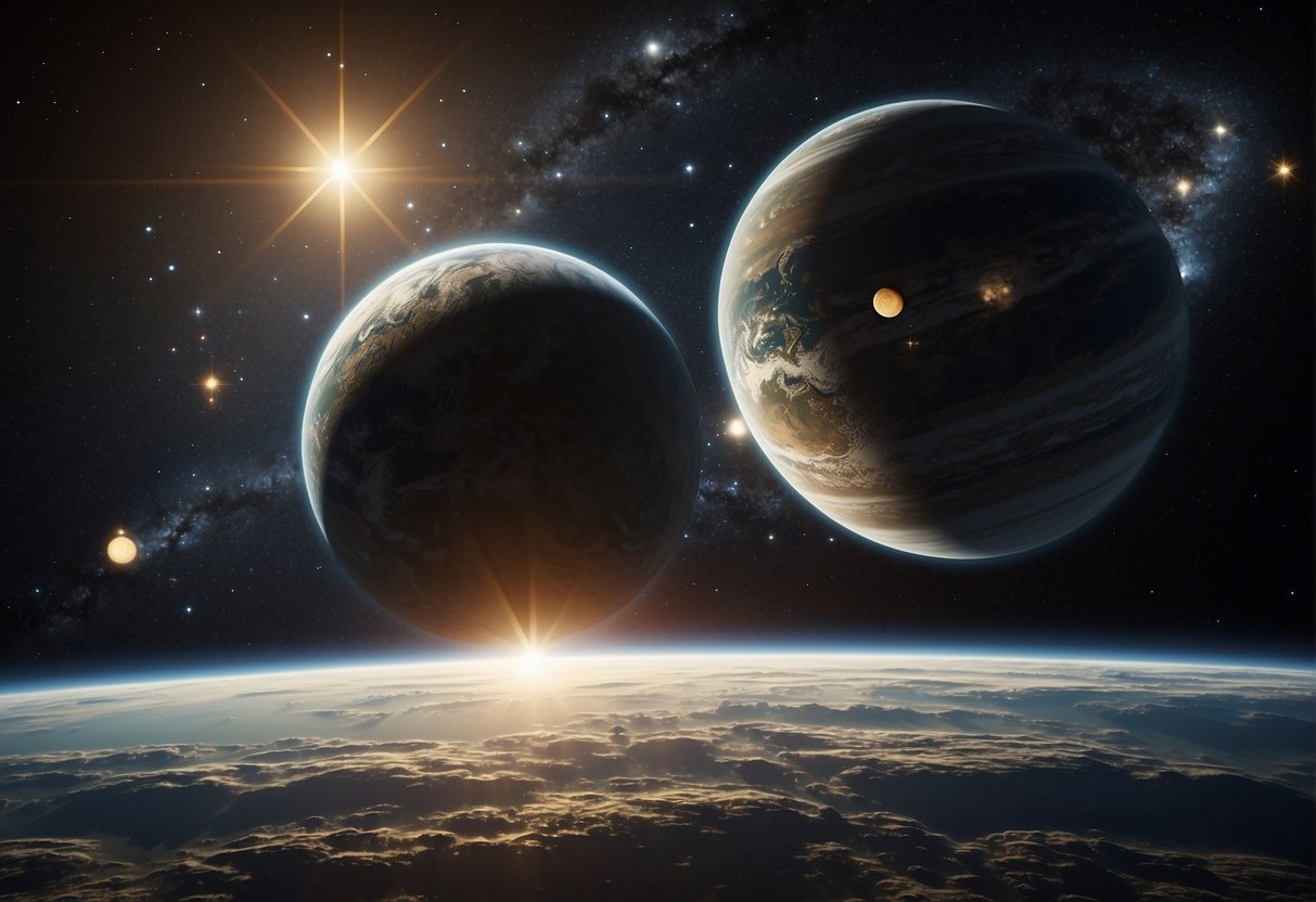 Difference Between A Star Planet And Moon - Premium Abstract Illustration Gallery - 4K