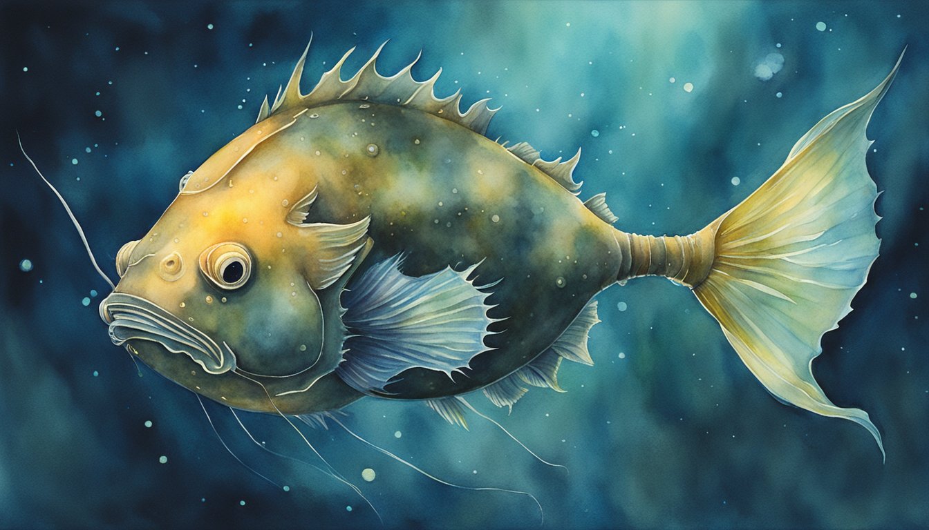 Angler Fish - Mobile Dark Illustrations for Desktop