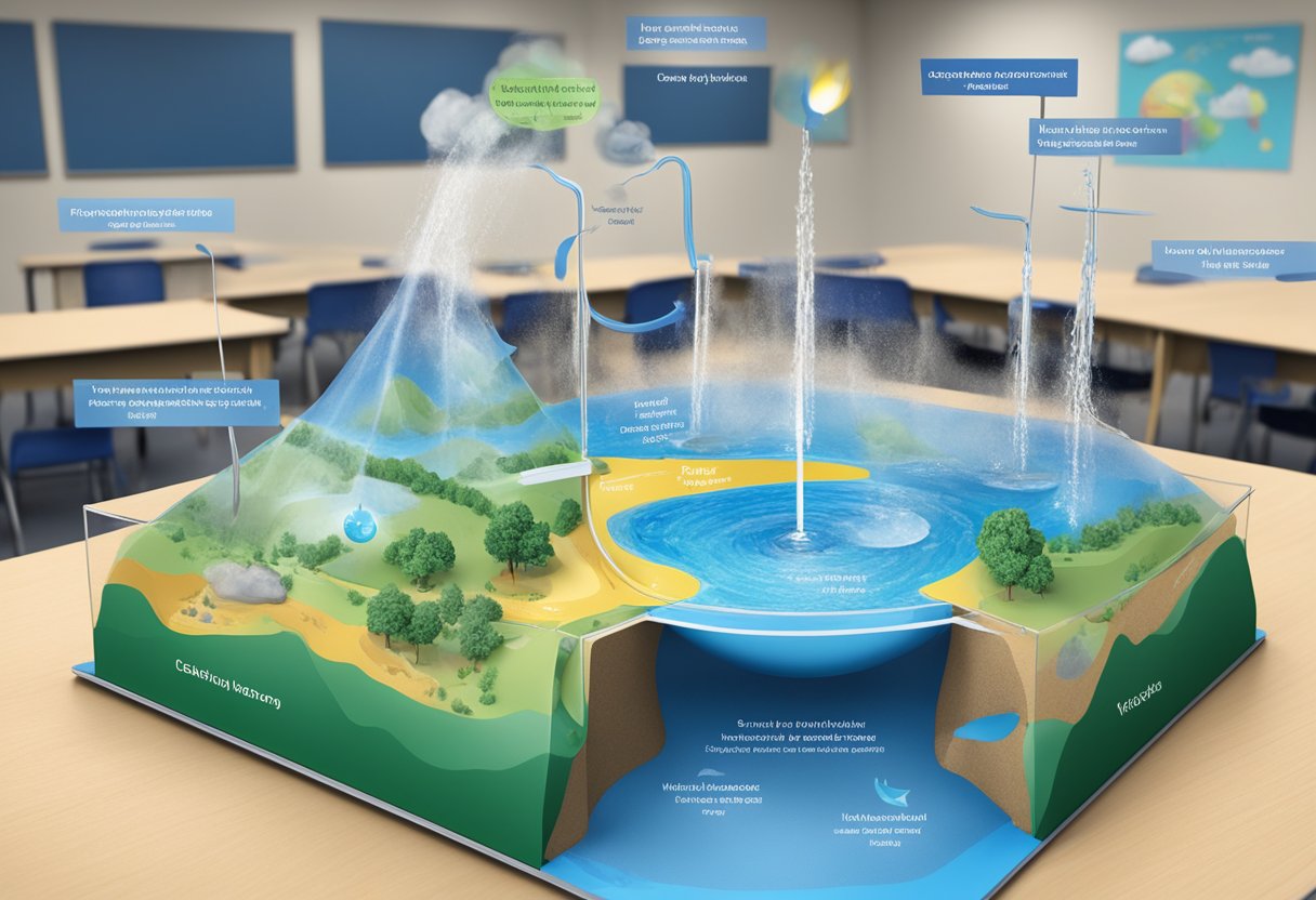 Interactive Water Cycle - Elegant Abstract Image - Full HD